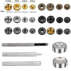 Craft Metal Snap Buttons 120pc