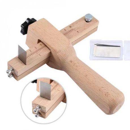 Craft DIY Wooden Adjustable Leather Strip & Strap Belt Cutter 6 Set - 20cm