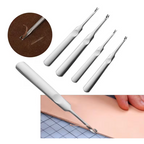 Craft U & V Shaped Stainless Steel Leather Stitching Skiving Tools - 4pc