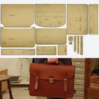 Craft 14pcs Leather Briefcase & Handbag Making Kraft Paper Template Setv
