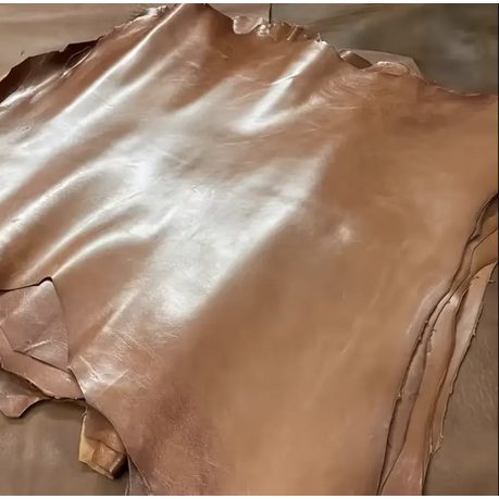 Craft Multi-Purpose Soft Durable Sheepskin Handcraft Leather Fabric -60cm - Caramel Brown