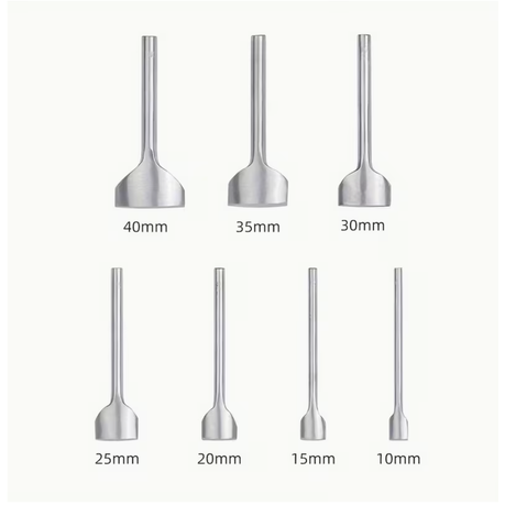 Tool DIY Arc-Shaped Half-Round Steel Manual Leather Cutter Punch - 7 Piece