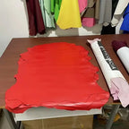 Craft Multi-Purpose Sheepskin Handcraft Leather Fabric -60cm - Red