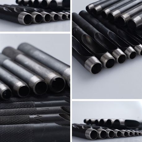 Craft Round Hollow Punch Set 10Pcs Leather