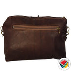 Handmade Genuine Leather Crossbody Bag Pitstop Cigar Proudly South African