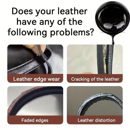 Craft DIY Leather Edge Coating Agent Flexible Waterproof Edge Paint - Brown