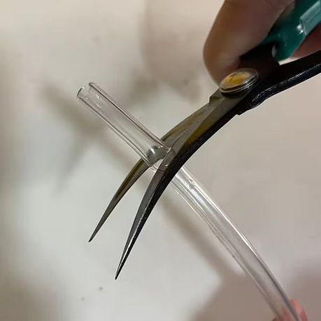 Craft DIY 19cm Curved Leather Edge Trimming Industrial Scissors
