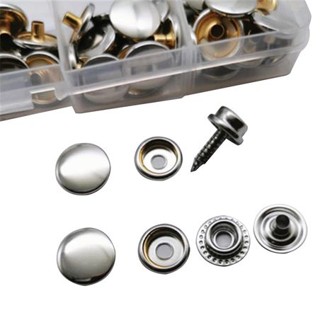 Craft DIY Leather Rivets Kit Double Cap Brass set
