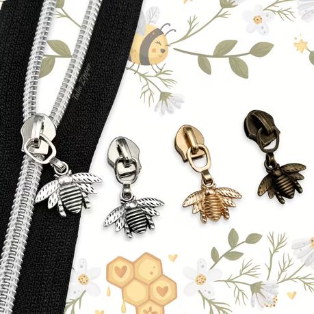 Craft Zipper Durable Cute Charms Set of 5 - 4cm