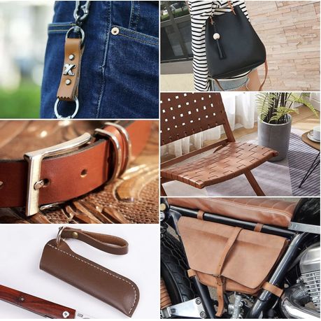 Craft Long & Smooth Brown Leather Strap For DIY Projects (200cm x 1cm)
