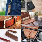 Craft Long & Smooth Brown Leather Strap For DIY Projects (200cm x 1cm)