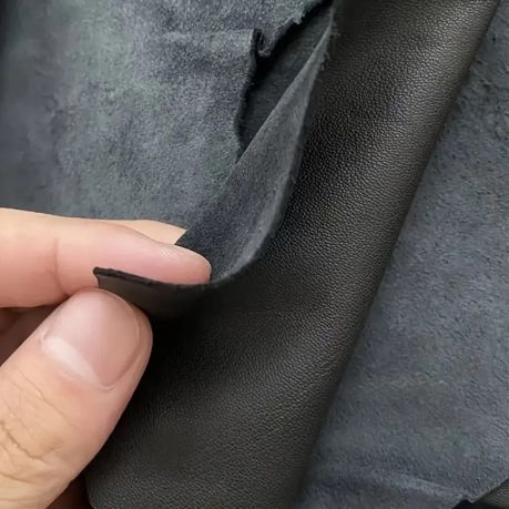 Craft Multi-Purpose Sheepskin Handcraft Leather Fabric -60cm - Black