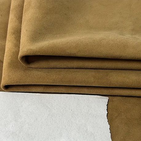 Craft Multi-Purpose Suede Matte Top Sheepskin Handcraft Leather Fabric-70cm
