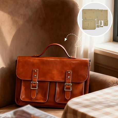 Craft 12pcs Backpack & Laptop Bag Leather Making Kraft Paper Template Set