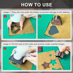 Tool DIY Leather Round Hole Steel Puncher Set of 7