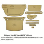 Craft DIY 9pcs Handcrafted Leather Template Chest Bag - 35cm