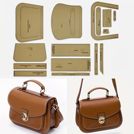Craft 15pcs Leather Handbag & Wallet Making Kraft Paper Template Set