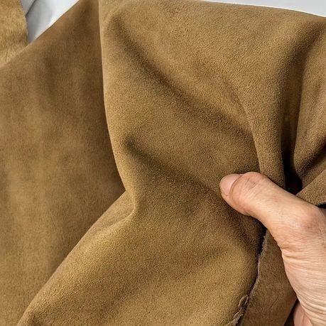 Craft Multi-Purpose Suede Matte Top Sheepskin Handcraft Leather Fabric-70cm