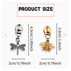 Craft Zipper Durable Cute Charms Set of 5 - 4cm
