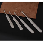 Craft U & V Shaped Stainless Steel Leather Stitching Skiving Tools - 4pc