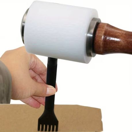 Craft Leather Carving DIY Wooden Handle Leathercraft Hammer
