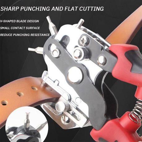 Craft Tool DIY Standard Six Round Hole Puncher For Belt & Fabric (190mm)