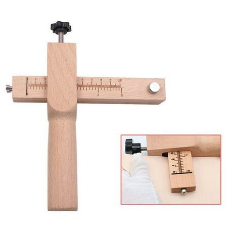 Craft DIY Wooden Adjustable Leather Strip & Strap Belt Cutter 6 Set - 20cm