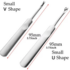 Craft U & V Shaped Stainless Steel Leather Stitching Skiving Tools - 4pc