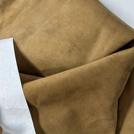 Craft Multi-Purpose Suede Matte Top Sheepskin Handcraft Leather Fabric-70cm