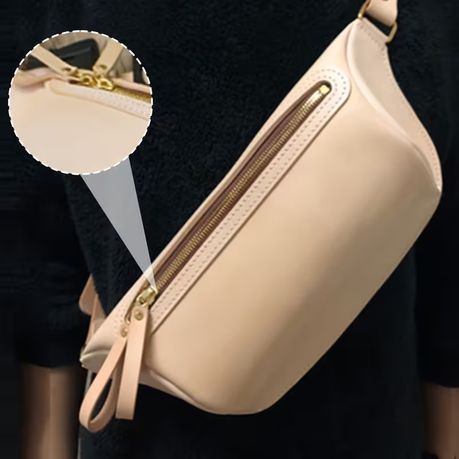 Craft DIY 9pcs Handcrafted Leather Template Chest Bag - 35cm