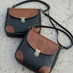 Craft Beginner Two-Tone Leather Crossbody Bag Sewing Template - 80cm
