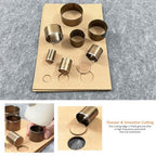 Tool DIY Leather Round Hole Steel Puncher Set of 7