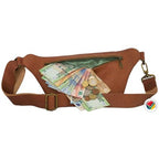 Genuine Leather Moon Bag Proudly South African Caramel