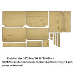 Craft 14pcs Leather Briefcase & Handbag Making Kraft Paper Template Setv