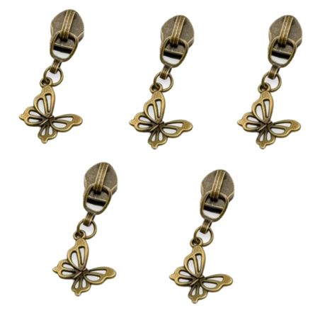 Craft Zipper Durable Cute Charms Set of 5 - 4cm