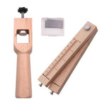 Craft DIY Wooden Adjustable Leather Strip & Strap Belt Cutter 6 Set - 20cm
