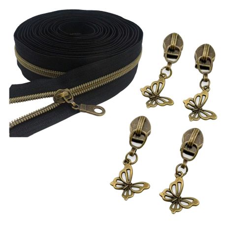 Craft Zipper Durable Cute Charms Set of 5 - 4cm