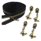 Craft Zipper Durable Cute Charms Set of 5 - 4cm