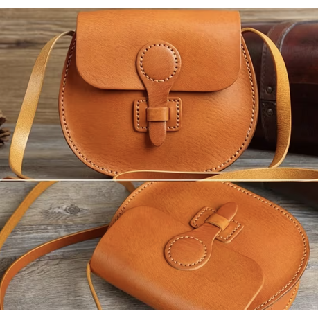 Craft DIY Handcrafted Leather Handbag Pattern Template 7pc - 23cm