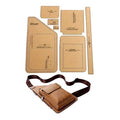 Craft DIY Handcrafted Faux Leather Chest Bag Stencil Template - 37cm