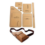 Craft DIY Handcrafted Faux Leather Chest Bag Stencil Template - 37cm