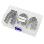 Tool Craft DIY Portable Leather V-Shape Cutter Punch - 18 Piece