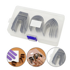 Tool Craft DIY Portable Leather V-Shape Cutter Punch - 18 Piece