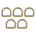 Craft Quick Release Zinc Alloy D-Ring Spring Hook Clips For Bags 5pc - 3cm