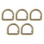 Craft Quick Release Zinc Alloy D-Ring Spring Hook Clips For Bags 5pc - 3cm