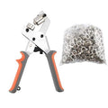 Craft Tool DIY Handheld Hole Punch Plier (21.5cm) & Silver Eyelet 100 Pieces