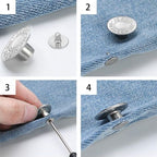 Fashion Multi Use Jeans Replacement Buttons with Accessories Set of 42