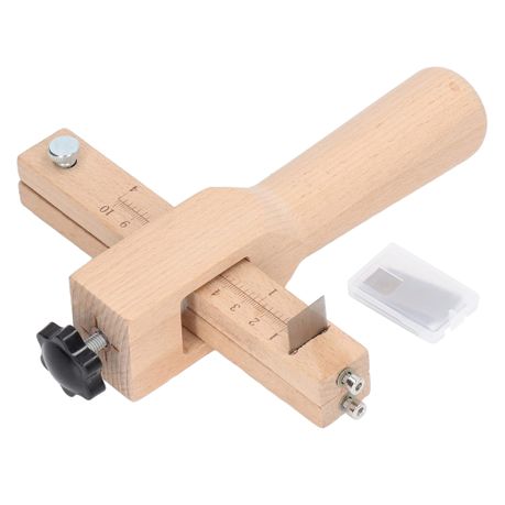 Craft DIY Wooden Adjustable Leather Strip & Strap Belt Cutter 6 Set - 20cm