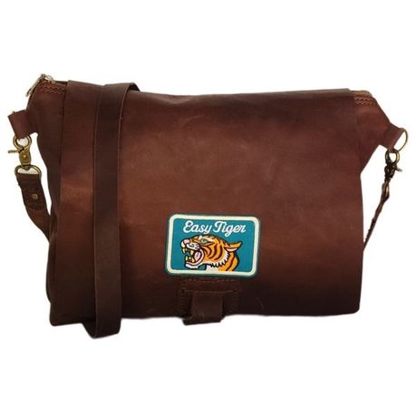Fashion Handmade Genuine Leather Crossbody Bag Proudly South African Cigar