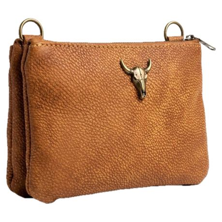 Genuine Leather Handmade Crossbody Bag - Adjustable Shoulder Strap